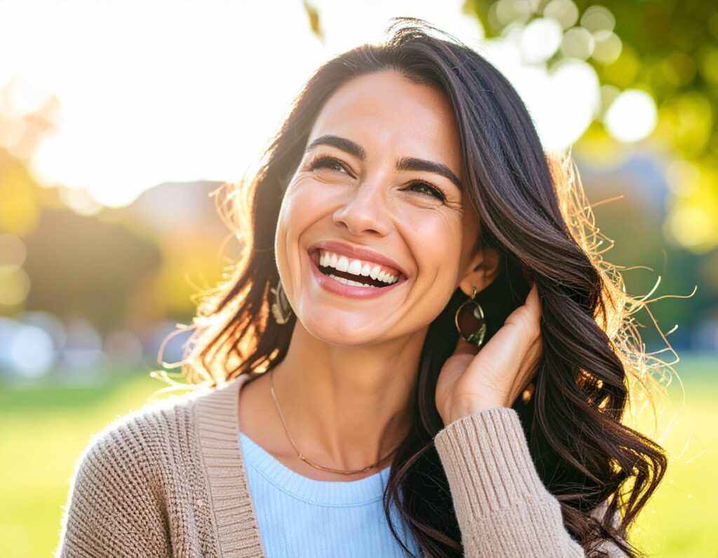 Femme souriante