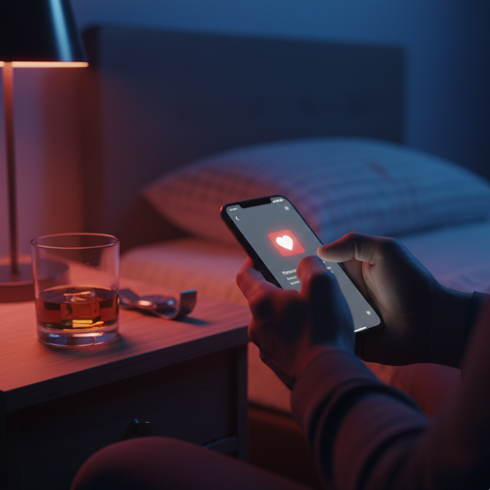 Rencontres en Ligne et Scrolling Nocturne