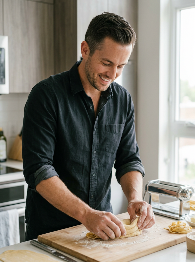 Préparation Artisanale de Pâtes Fraîches
