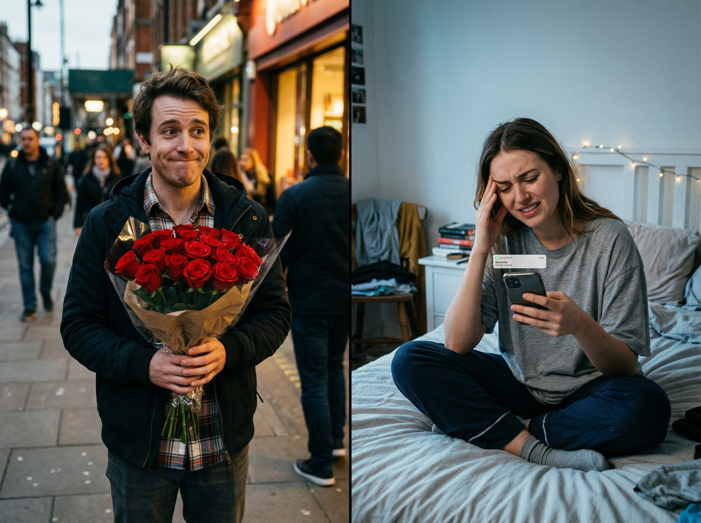 Garçon fleur fille pleur