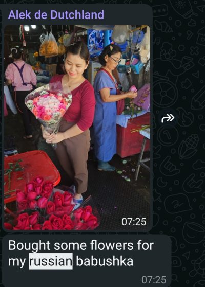 Extrait conversation WhatsApp